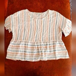 Paper Crane Peplum Cropped Top